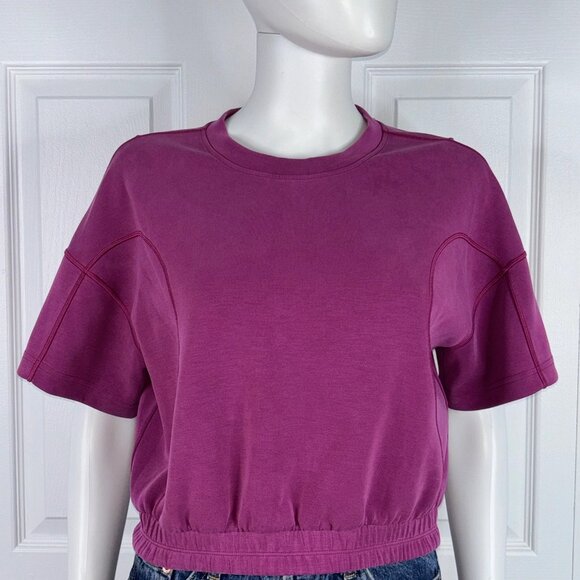LULULEMON SOFTSTREME short sleeve women's sweater size 6 - Picture 4 of 5